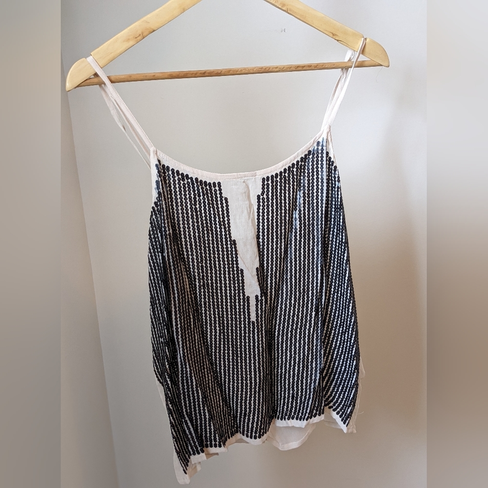 Sack's Sheer and Sequin Camisole